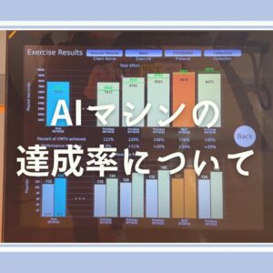 AIマシンの達成率について