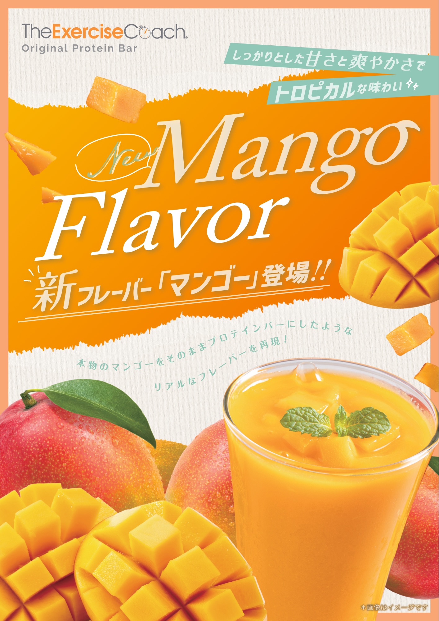 プロテインバーの新フレーバー登場🥭