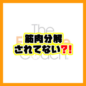 筋分解について
