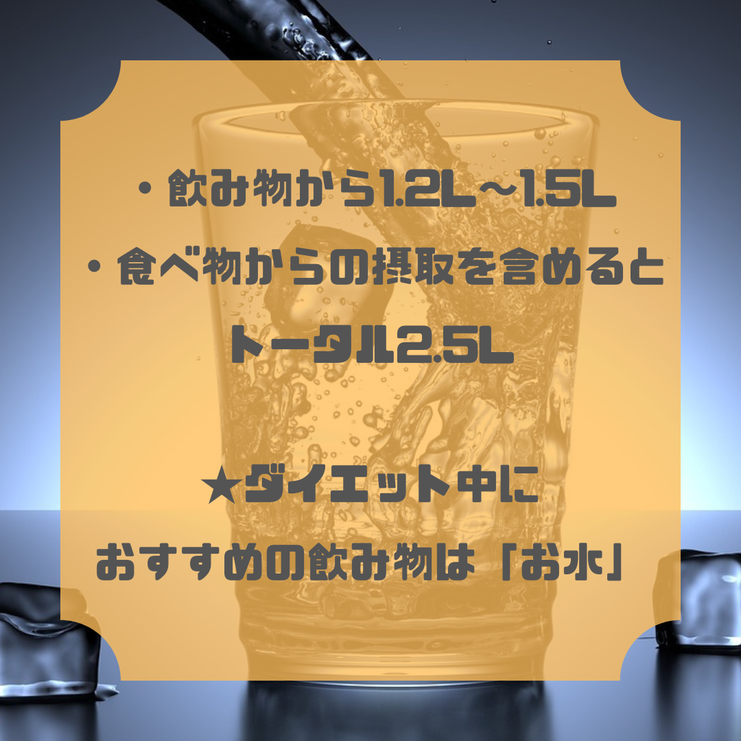 ダイエット中に必要な1日の水分量