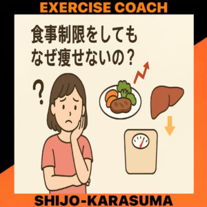 食事制限をしてもなぜ痩せないの❓