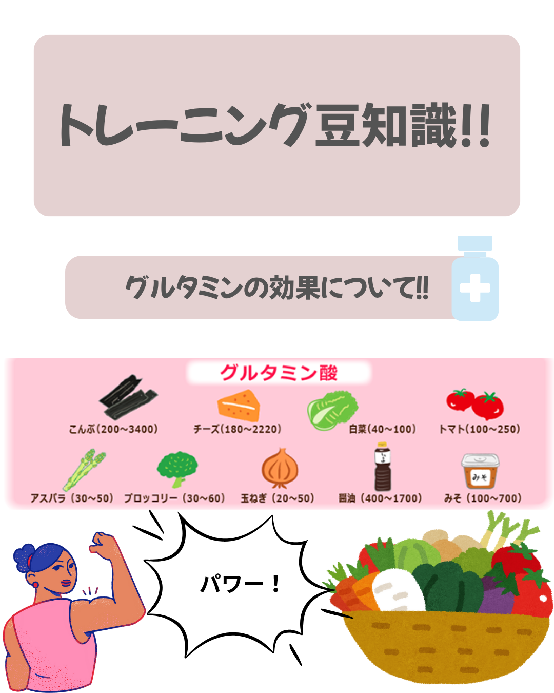 【グルタミンの効果について!】