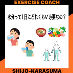 水分って1日にどれくらい必要なの？