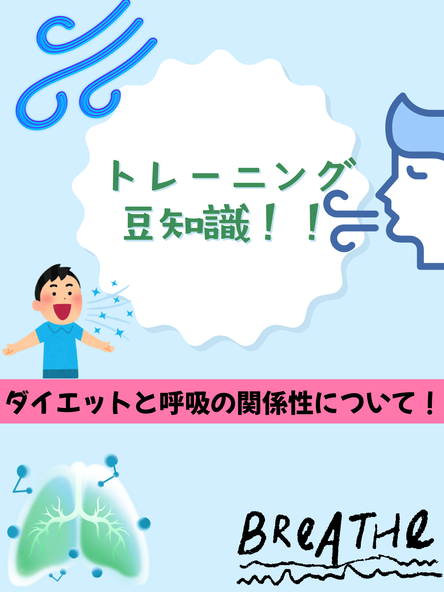 呼吸と運動の関係性について！