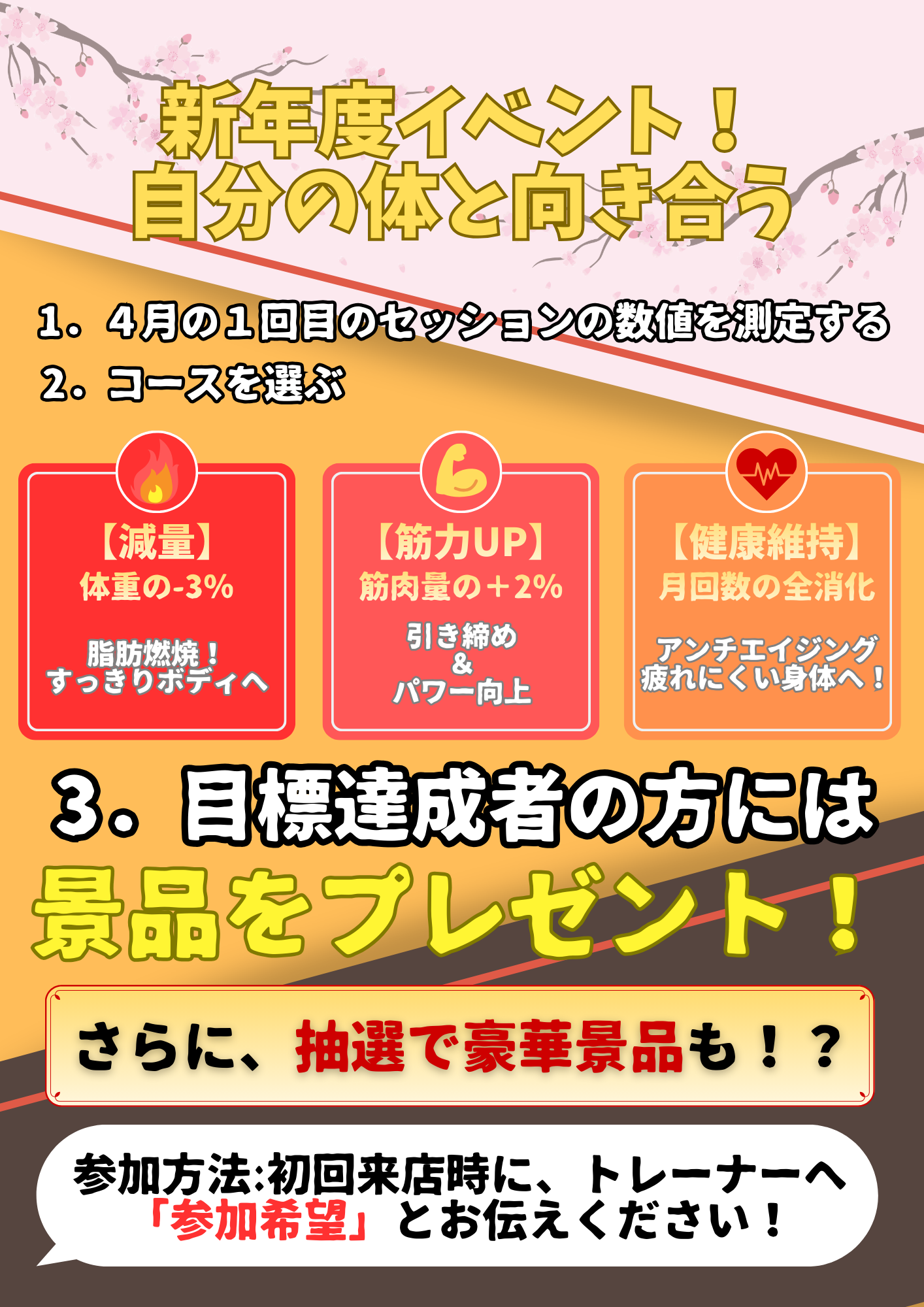 🌟新年度イベント🌟自分の体と向き合う