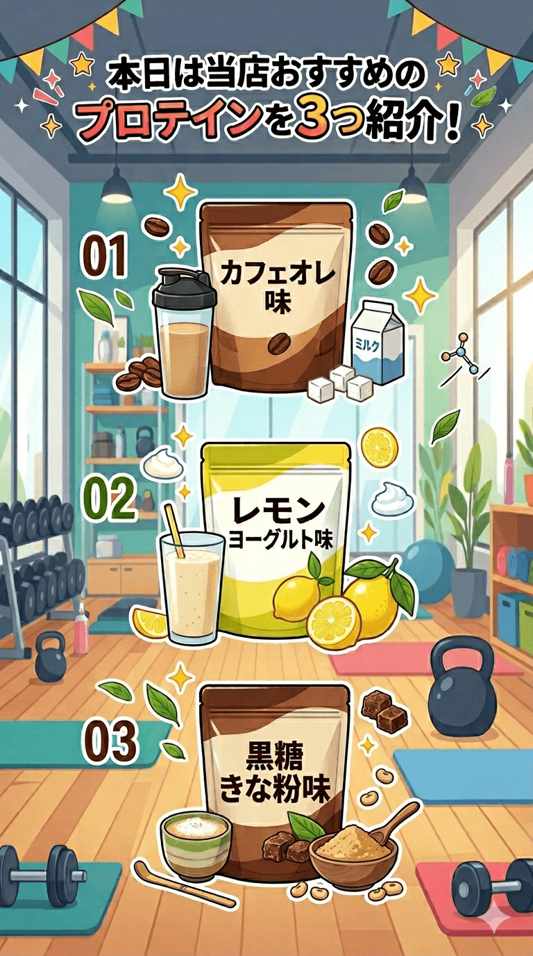 当店オススメのプロテイン紹介❗️