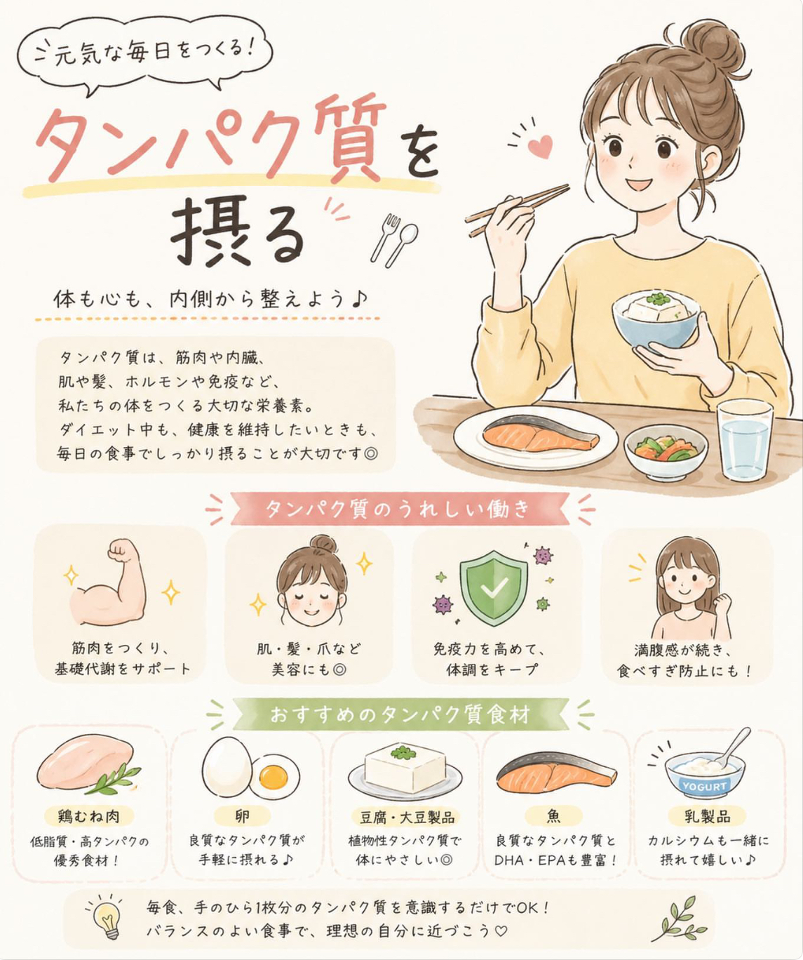 タンパク質を摂る！！