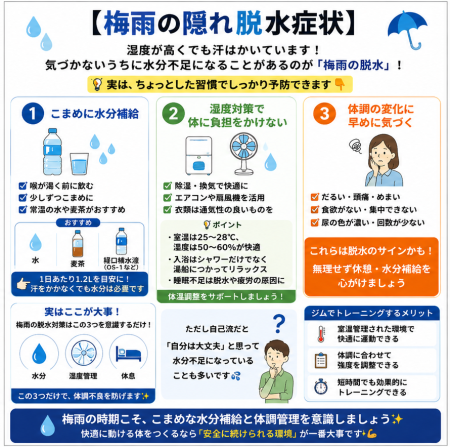 【☔梅雨の隠れ脱水症状】