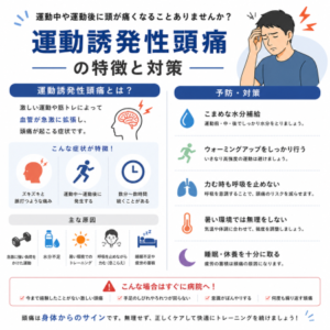 運動誘発性頭痛について！