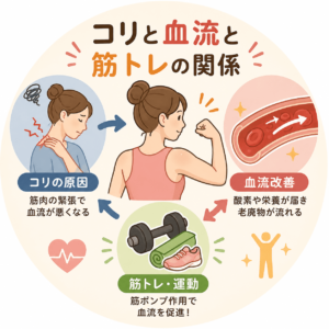 コリと血流と筋肉の関係
