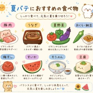 夏バテおすすめの食べ物！