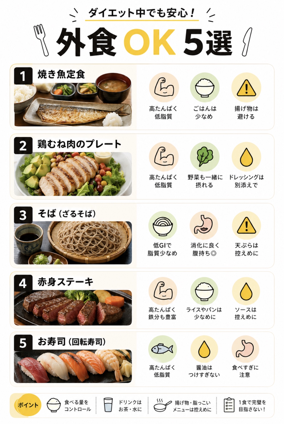 ダイエット中の外食5選🙌