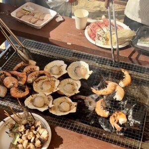糸島の海でバーベキューしてきました！