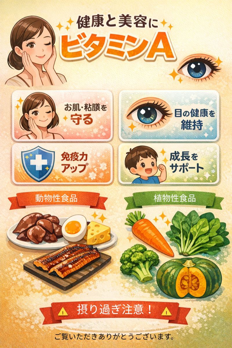 健康・美・ビタミンAについて