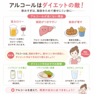 アルコールはダイエットの敵なんだぜ