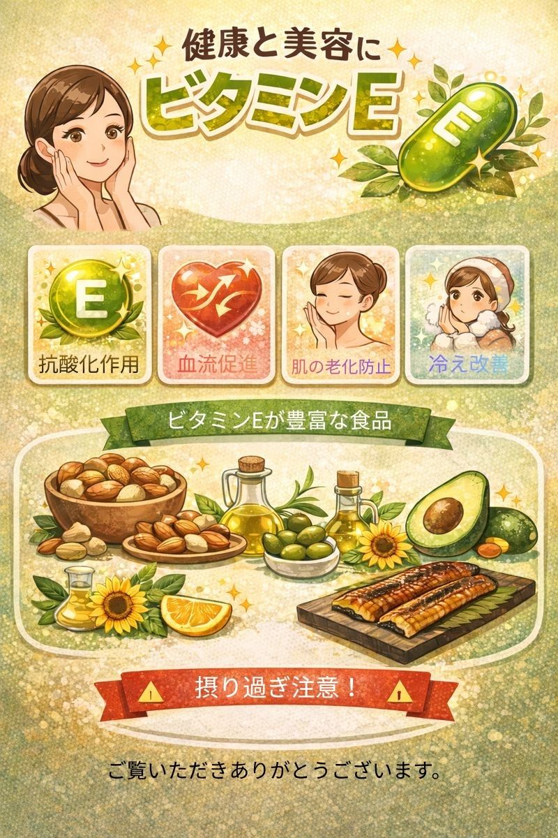 健康・美　ビタミンEについて