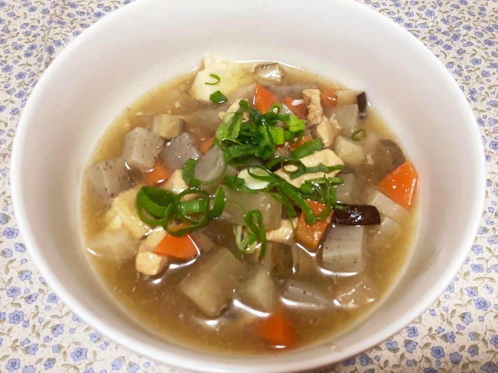 根菜と生姜のぽかぽかスープ写真