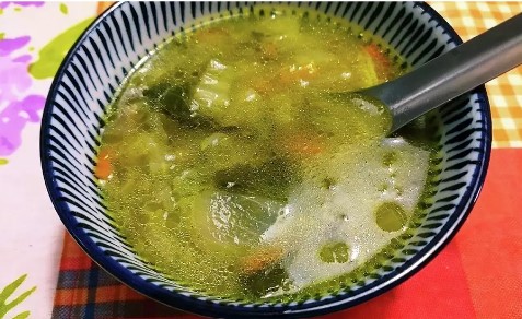 野菜とオリーブオイルのスープ